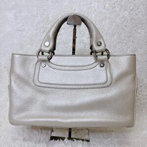 Vintage Pearl Metallic Celine Boogie Top Handle Bag